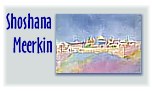 Shoshana Meerkin, Jerusalem Watercolours -- illustrations from around Jerusalem, and a special range for children